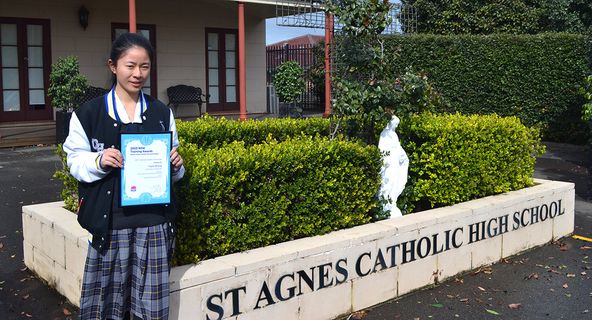St Agnes Catholic High School student Yuyin Zhang
