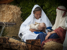 St Agnes Students reenacting biblical times