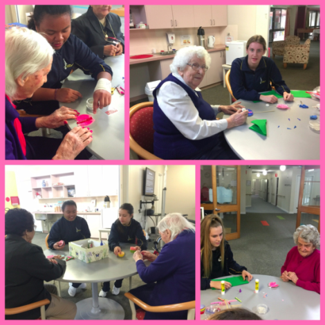 St Agnes Rooty Hill students at Retirement Home