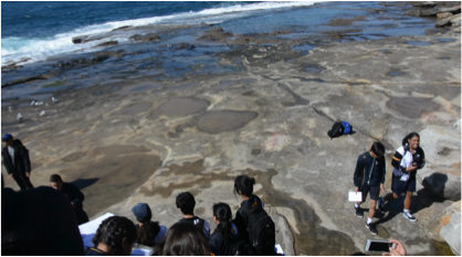St Agnes Rooty Hill students at the beach