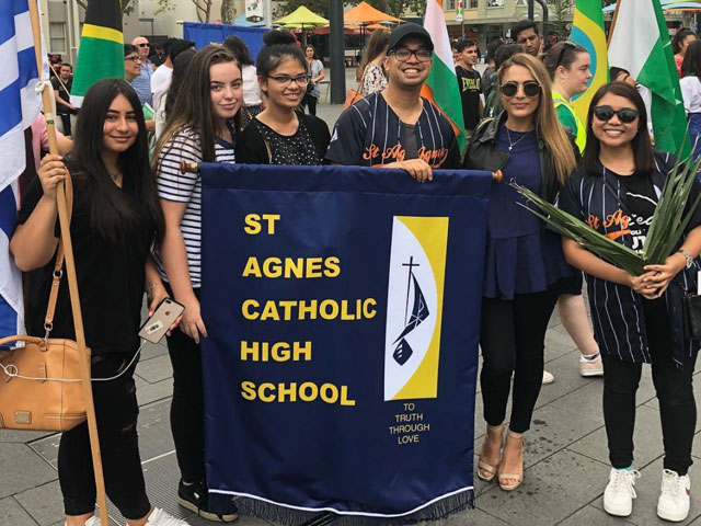 St Agnes celebrating Holy Week 2018