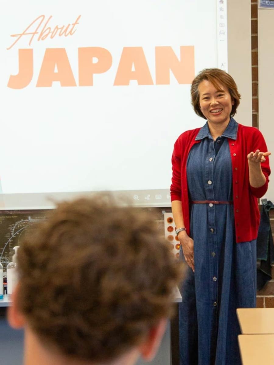 Makiko Naito, Japanese teacher at Smith’s Hill High School in Wollongong.